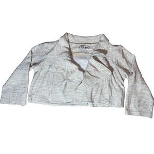 Anthropologie Dolan Cropped Jacket Blazer Womens Petite XS Open Collared Knit